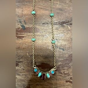 Olivia Welles multi colored necklace (gold plated)